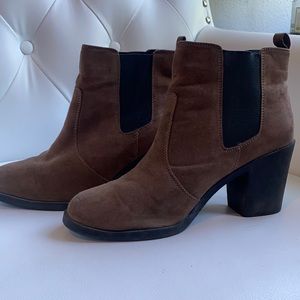 Brown booties